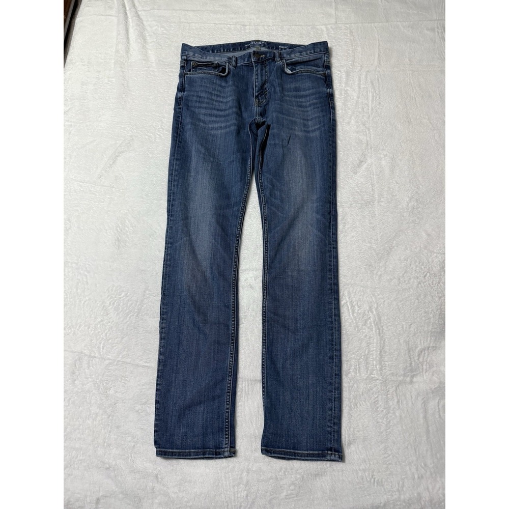 Banana Republic Traveler Jeans Mens 32x31 Blue‎ Slim Tapered Stretch